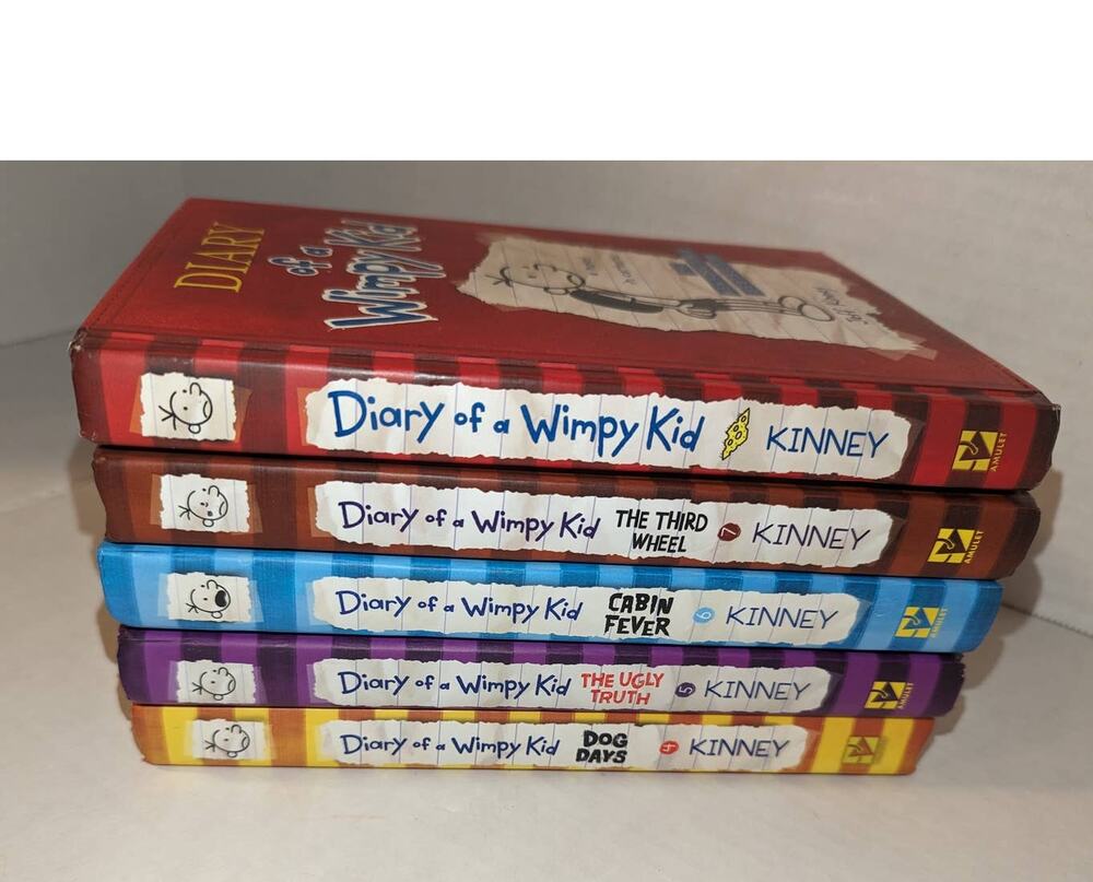 Lot 7 Diary Of A Wimpy Kid Hardcover Teen Books Jeff Kinney NEW